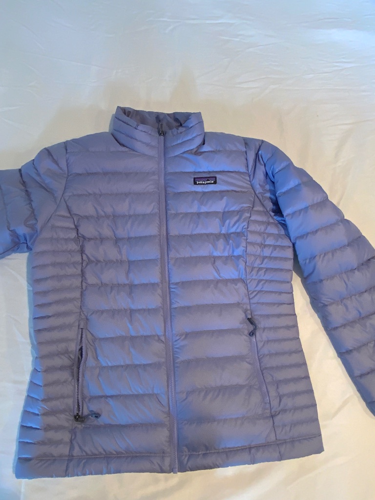 Patagonia Women's Lightweight Down Puffer Jacket | Full Zip | Large